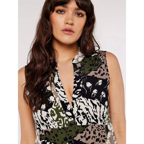 Apricot Multicolor Floral Print Mini Dress Size XS - Picture 3 of 8